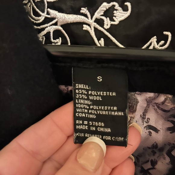 Me Jane double breasted peplum coat size S - Picture 7 of 8